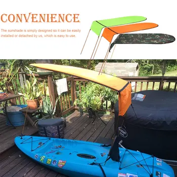 Солнцезащитный козырек для лодки, Многоразовый солнцезащитный козырек для каяка, спортивный козырек для улицы с сумкой для хранения