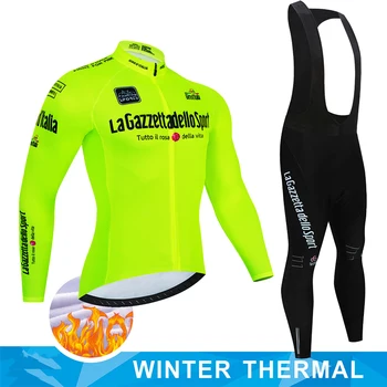 Мужская одежда для велоспорта, зимняя трикотажная термоблуза, нагрудник, одежда для горного велосипеда, мужские брюки Mtb, флис, костюм 2022, комплект команды