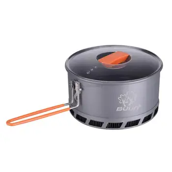 Походный теплообменник для 2-3 человек Bulin S2500 Портативная кастрюля для приготовления пищи, энергосберегающая кастрюля для быстрого нагрева
