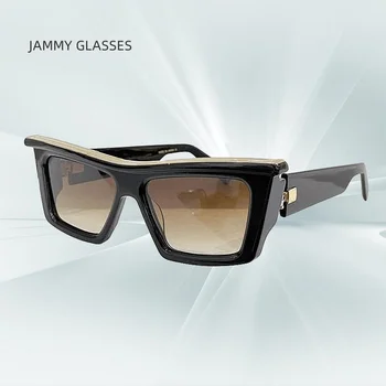 2023 Новые Солнцезащитные очки 131A Для женщин, мужские очки, квадратные очки BM, Шпионская мода, Винтаж, Негабаритный роскошный Дизайнерский бренд Jennie UV