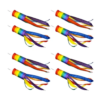 8 шт. Ветрозащитный красочный подвесной декор ветрозащитный для подвешивания на открытом воздухе