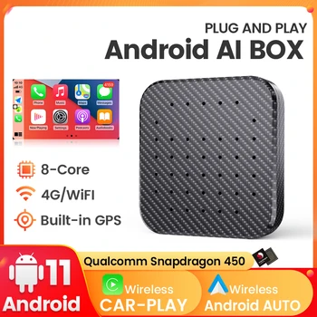 Автозапчасти Android Адаптер AI BOX для беспроводной сети Apple carplay Android Auto 8-ядерный Подключи и играй netflix для VW Toyota Honda Kia
