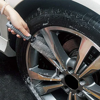 Инструменты для чистки автомобильных колес Щетки для чистки шин Скруббер для обода Щетка для мытья колесных дисков Аксессуары для мытья экстерьера автомобиля