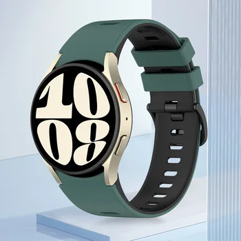 Силиконовый ремешок для часов Водонепроницаемый спортивный ремешок Долговечный ремешок для часов Samsung Galaxy Watch 6/6 Classic, устойчивый к загрязнениям