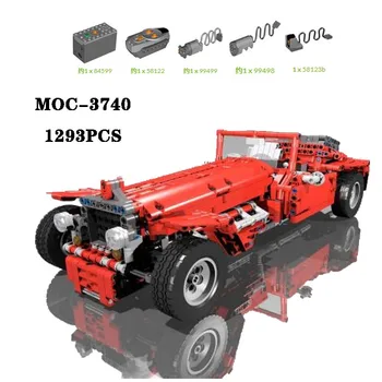 Классический MOC-3740 Classic Sedan, строительные блоки высокой сложности, 1293 шт., игрушки для взрослых и детей, подарок на день рождения