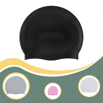 Силиконовые шапочки для плавания, высокоэластичный комплект для подводного плавания, шапочки для купания с длинными волосами