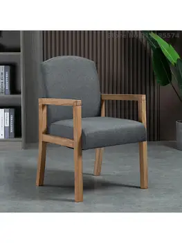 Скандинавский минималистичный стул из массива дерева со спинкой Стул для ресторана Обеденный Стул для дома Рабочий стул Кресло для отдыха в ресторане отеля
