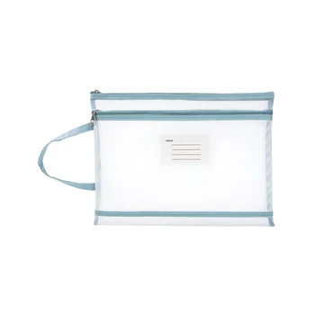3шт Полупрозрачная сумка для документов формата А4 Сетчатая сумка на молнии Сетчатая папка на молнии Сетчатая сумка для папок на молнии 3 цвета
