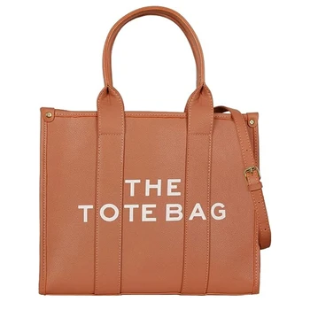 Женская сумка-тоут-большая сумка-тоут из искусственной кожи, модная дорожная сумка-тоут, сумка-мессенджер с верхней ручкой через плечо.