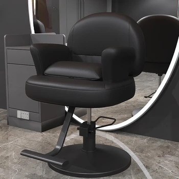 Роскошные Вращающиеся парикмахерские кресла для макияжа, Эргономичные Простые парикмахерские кресла для педикюра, Коммерческая мебель Silla Barberia YQ50BC