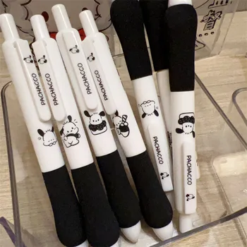 2023 Новая Мультяшная Симпатичная Нейтральная ручка Sanrio Pochacco Press Pen Student Brush Pen 0,5 мм Черная Гладкая Быстросохнущая Оптом