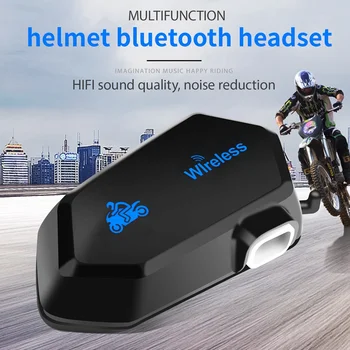 Мотоциклетный шлем Гарнитура Bluetooth 5.0 Домофон Беспроводные наушники Стерео Водонепроницаемые наушники с шумоподавлением, M01