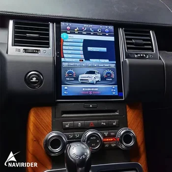 Автомагнитола в стиле Tesla с экраном Android 13 для Land Rover Range Rover Sport 2013 2010 GPS-навигация, автомобильный стерео DVD-плеер Carplay