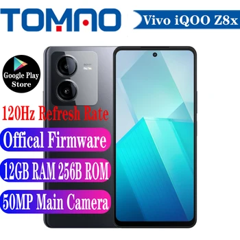 Новый Мобильный Телефон Vivo IQOO Z8x Snapdragon 6 Gen 1 Octa Core 6,64 ”120 Гц 6000 мАч большая Батарея 44 Вт 50 Мп Основная Камера Android 13 OTA