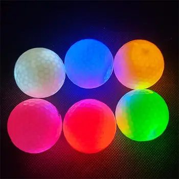 Светящиеся в темноте Светящиеся светодиодные мячи для гольфа Для ночных тренировок Подарок для игроков в гольф Мячи для гольфа