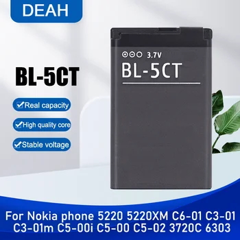 BL-5CT BL5CT BL 5CT 1050 мАч Сменный Аккумулятор Для Nokia 5220 C5-00 C5-02 6303 C3-01 C6-01 3720 3720C 6303 5220XM Аккумулятор для Телефона