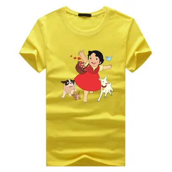 Летняя хлопковая женская футболка Heidi The Girl From The Alps, модная футболка с коротким рукавом, уличная одежда, футболки, одежда унисекс