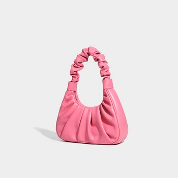 2023 Новый дизайн ниши для женской моды, сумка для подмышек, высококачественная текстура, ручная плиссированная сумка, женская сумка через плечо, сумка через плечо