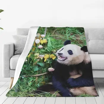 Одеяло FuBao Panda Fu Bao Теплое уютное фланелевое покрывало с защитой от скатывания для роскошного постельного белья, декора комнаты