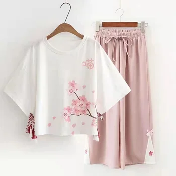 Комплект в китайском стиле женская рубашка в стиле ретро, воротник-стойка на пуговицах, женский топ свободного кроя, традиционный китайский комплект