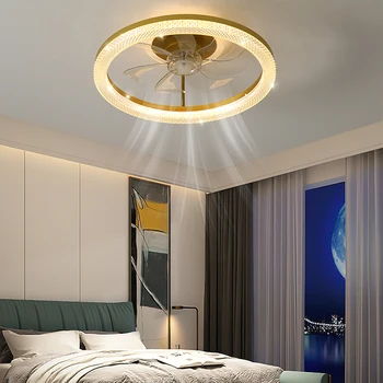 многофункциональная потолочная вентиляторная лампа, бытовая вентиляторная лампа, светодиодная потолочная вентиляторная лампа, подходящая для гостиной, спальни, кабинета