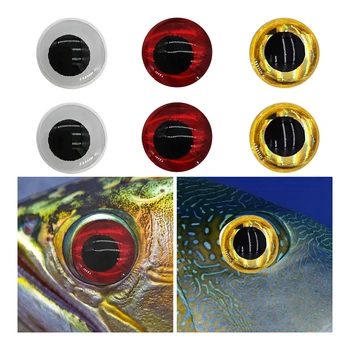 10/30/60шт, 3D наклейки с высокой имитацией глаз животных, наклейки для глаз-приманки, Рыболовные снасти, Искусственные глаза