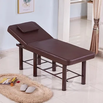 Профессиональные столы для СПА-массажа Складная салонная мебель кровать из искусственной кожи Толстый стол для косметического массажа и татуировки