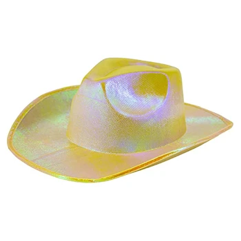 Блестящая ковбойская шляпа для новобрачных Ковбойская шляпа Fedora Шляпа для девичника