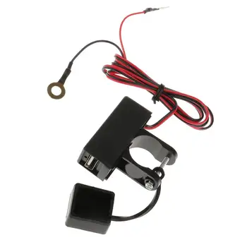 Мотоциклетный USB-источник питания для мобильного телефона, разъем для зарядного устройства, 12 В, Водонепроницаемый