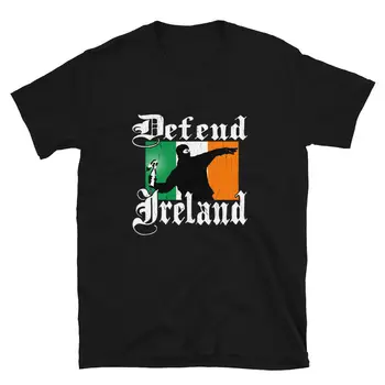 JHPKJDefend ireland ирландская армия республиканская революция Мужская футболка из хлопка премиум-класса с круглым вырезом и коротким рукавом