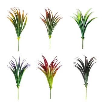 6 упаковок стильного набора искусственных растений - хороший декоративный эффект для наружного декора Долговечные искусственные цветы
