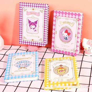 5шт A6 Sanrio Аниме Kawaii Kuromi Melody Cinnamoroll Hello Kitty Маленький мультяшный утолщенный блокнот Студенческий дневник
