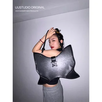 Ниша COY UUSTUDIO Оригинальный дизайн Y2K Millennial Hot Girl, вместительная сумка-бабочка, сумка-тоут подмышками, модная сумка