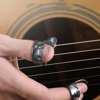 1 Большой палец + 3 пальца для акустических чехлов для бас-гитары, медиаторов, Медиаторного медиатора