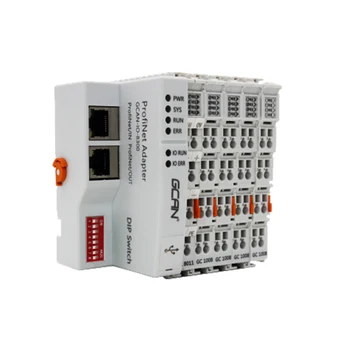 Соединитель ввода-вывода GCAN Сверхмалый масштабируемый Модульный адаптер Поддерживает протоколы CANopen / Modbus / Ethercat / Profinet