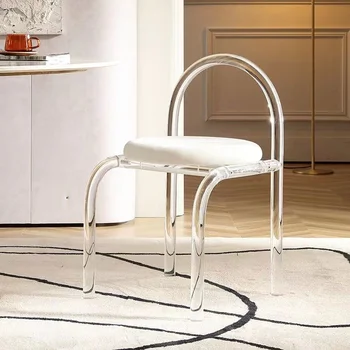 Шесть Цветов Хрустального кресла для макияжа, Современная Акриловая мебель, Уникальный Обеденный стул для отдыха, Прозрачные Предметы домашнего обихода Салона