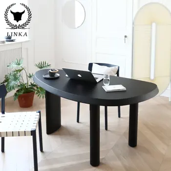 Изготовленный на заказ стол скандинавского дизайнера из массива дерева, стол руководителя, стол менеджера, длинный стол, стол для совещаний, специальный стол