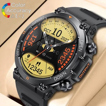 Военные смарт-часы GEJIAN HD Bluetooth Call 400 мАч 1,39-дюймовые Умные мужские часы для мониторинга здоровья на открытом воздухе, спортивный фитнес-трекер, умные мужские часы