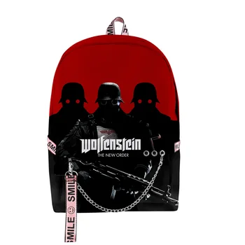 Wolfenstein: Новый заказ 2023, Новое поступление, рюкзак с рисунком, Рабочий Повседневный рюкзак для путешествий, Мужской Женский большой