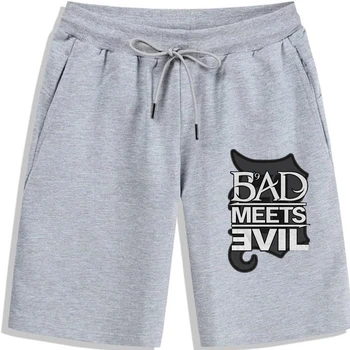 Логотип Мужских шорт-унисекс Bad Meets Evil (1)