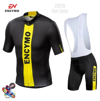 Новая Одежда для Велосипедной команды, Велосипедный Трикотаж, Быстросохнущие мужские велосипедные рубашки с короткими рукавами, Трикотажные изделия ENCYMO