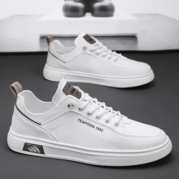 Мужская обувь 2023, новая осенняя дышащая маленькая белая обувь, трендовая универсальная обувь для настольных игр, нескользящая студенческая спортивная обувь J-c99