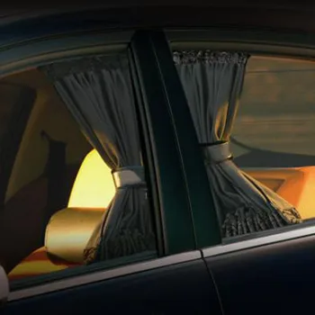 2 шт Универсальный солнцезащитный козырек, автомобильная шторка, Солнцезащитные шторы на боковое окно автомобиля, автомобильные окна, шторки, солнцезащитный козырек, жалюзи, чехол для автомобиля-стайлинг