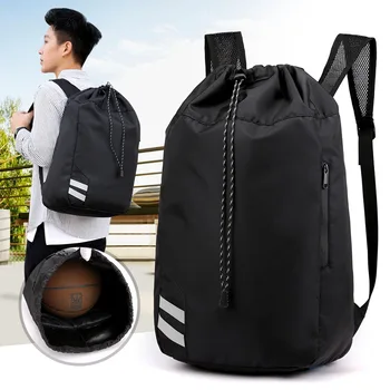 Спортивный рюкзак унисекс из ткани Оксфорд с завязками, водонепроницаемые уличные футбольные баскетбольные рюкзаки, дорожная спортивная сумка 가방