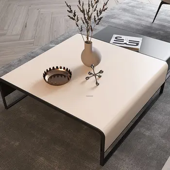 Современный журнальный столик из искусственной кожи для мебели гостиной, диван, приставной столик, журнальные столики креативного дизайнера маленькой квартиры