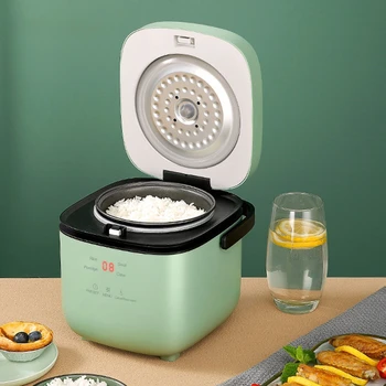 Мини-электрическая рисоварка Интеллектуальная автоматическая бытовая кухонная плита для 1-2 человек, Небольшая Подогреватель пищи, Пароварка, рисоварка объемом 1,2 л