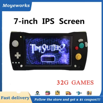 Карманный Игровой Автомат NGC 770 С 7-дюймовым IPS Экраном и Поддержкой 32G Игр Bluetooth Wii/GC Games Портативная Игровая Консоль
