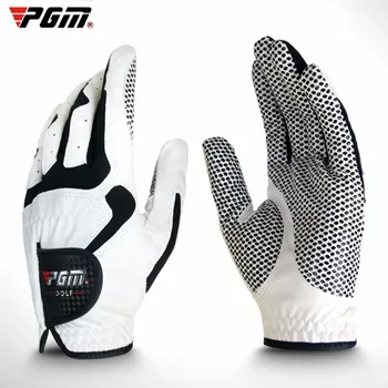 Мужская перчатка для гольфа PGM 2022 из микроволокна для левой руки, противоскользящая, с нескользящими частицами, дышащая ST017