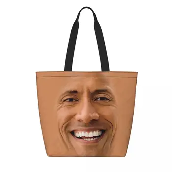 Многоразовая хозяйственная сумка The Rock Face женская холщовая сумка-тоут через плечо Прочные сумки для покупок Johnson