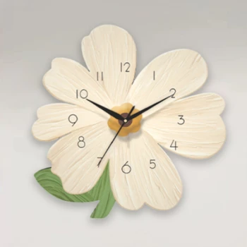 Большие современные Классические Милые Модные Настенные часы, Уникальные часы, не Тикающий цветок в столовой, Настенные росписи, Предметы домашнего декора.